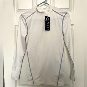 Under Armour Cold Gear Compression Men’s White Long Sleeve Undershirt size Small